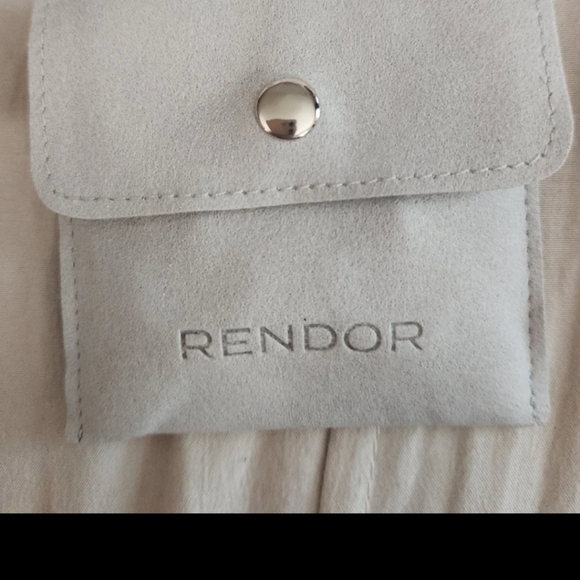 RENDOR Victoria Yellow Gold Plated  Double Hoop Earrings - Picture 5 of 5